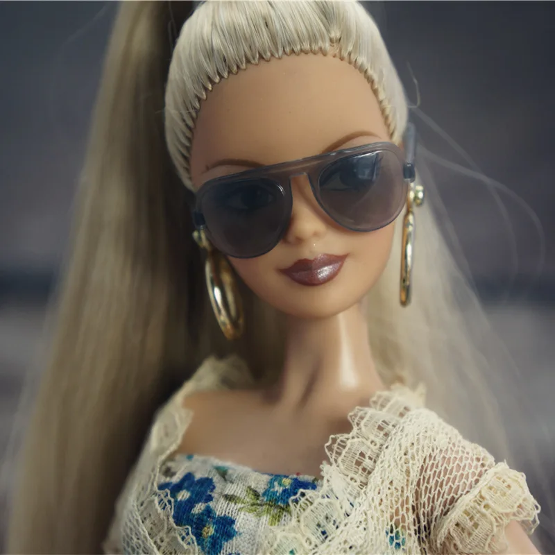 Sunglasses 1/6 bjd Doll Accessories belt necklace Princess dressing up dollhouse Gift Toys For Barbie 30 cm Fashion doll accessories doll eyewear accessories