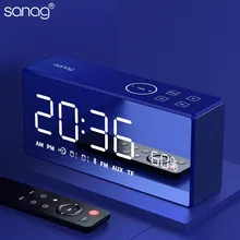 DHL Sanag Металл Портативный бас Bluetooth беспроводной зеркальный пульт дистанционного управления динамик цифровой звук громкий динамик Handfree MIC