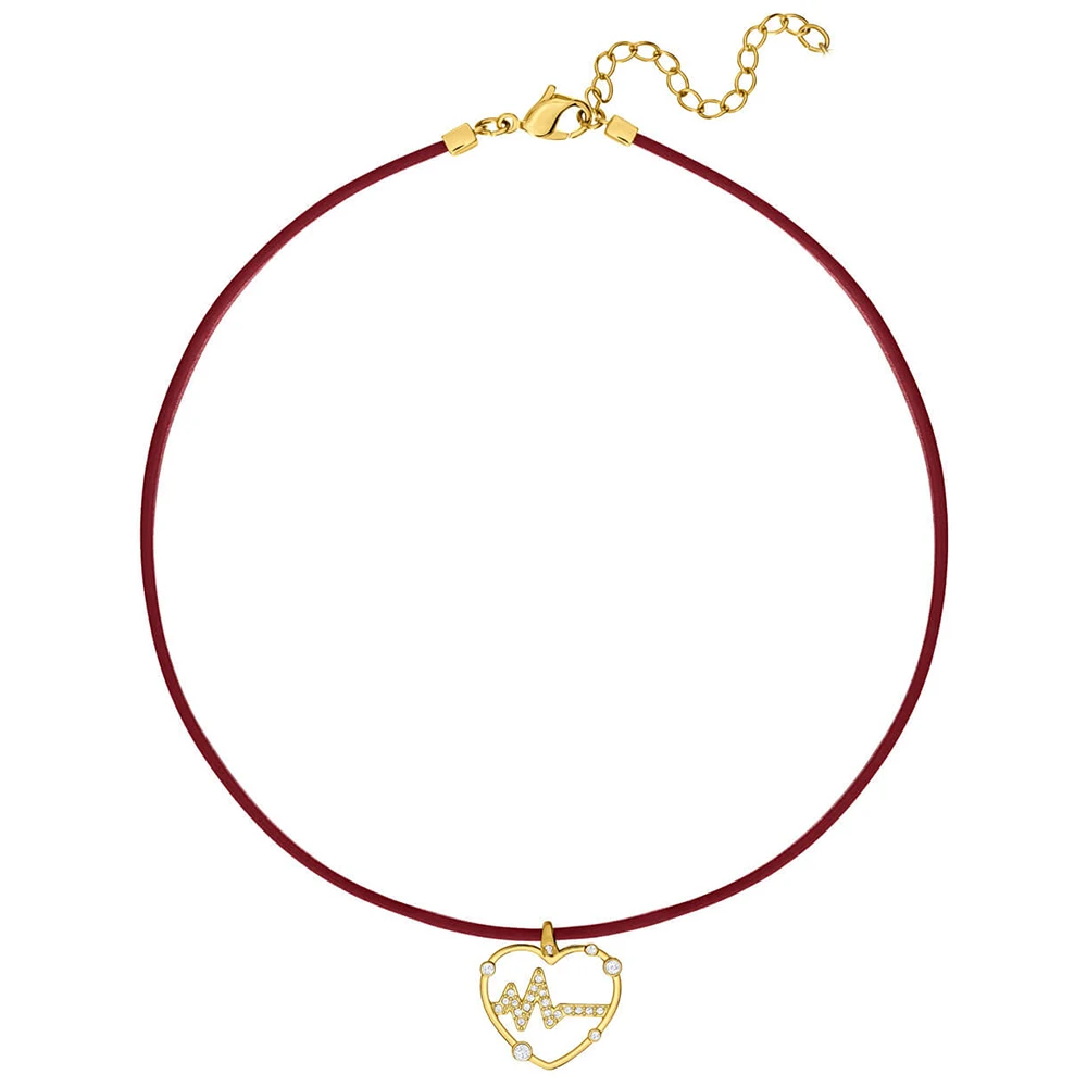 

SWA RO 2019 New ECG Love Heart Necklace Collar Female Accessories Valentine's Day Send Girlfriend Anniversary Love Gift 5470163