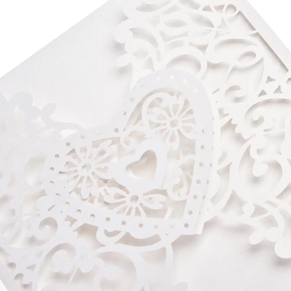  10PCS European Style Elegant Delicate Carved Lace Wedding Party Invitations Cards Wedding Party Dec - 4.00009E+12