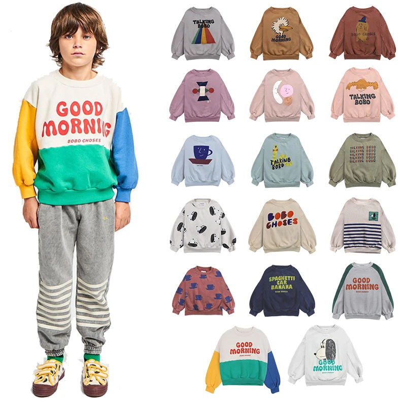 PROD 1005003126878031 Kids Sweatshirts Bobo 2021 Autumn Winter Clothes
Boys Sweaters For Girls Babi Cartoon T-shirt Long Sleeve Pullover Cute
Tops