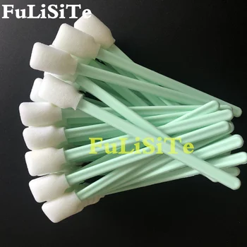 

50piece Square Rectangle Foam Cleaning Swab Sponge Sticks for Inkjet Print Head Optical Lens G-un Cleaning Solvent Resistance