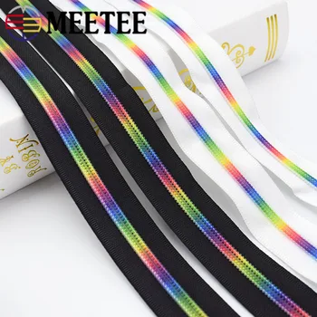

20Meters Meetee 5# Nylon Colored Tooth Zip Eco-friendly Code Loading Zipper DIY Luggage HomeTextile Sewing Accessories