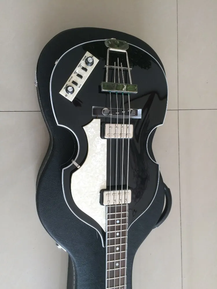 Глянцевый черный Hofner Современная серия бас разработан в Германии Hofner HCT-500/1-SB бас ЧЕРНЫЙ BB2 скрипка Hofner bass - Цвет: Black Bass