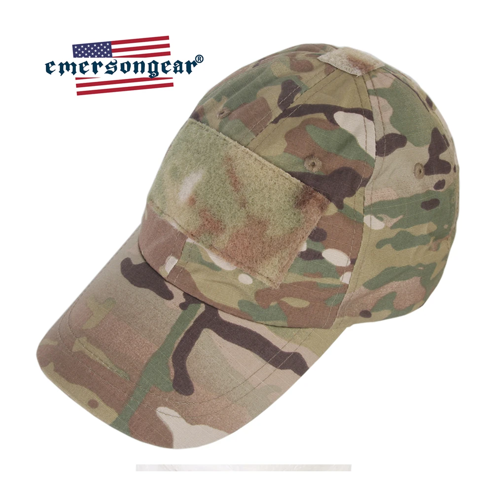 Кепка emersongear тактическая с синей этикеткой камуфляжная бейсболка для активного