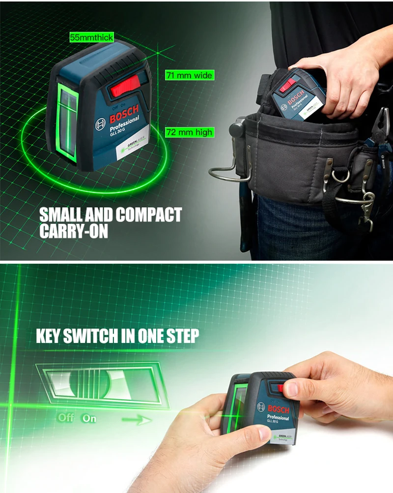 Bosch GLL30G светильник нейтрального пива горизонтальный и вертикальный
