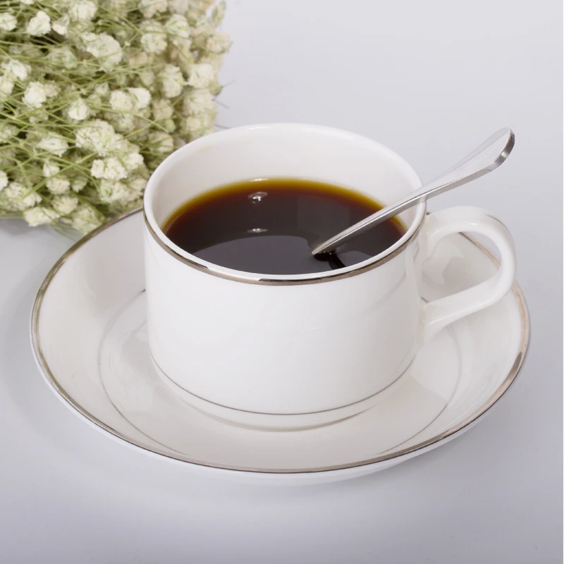 Bone China Tea Cup Dish Set Porcelain Spoon Home European Coffee Saucer English Ceramic Afternoon Kubki Matte EE50BD | Дом и сад