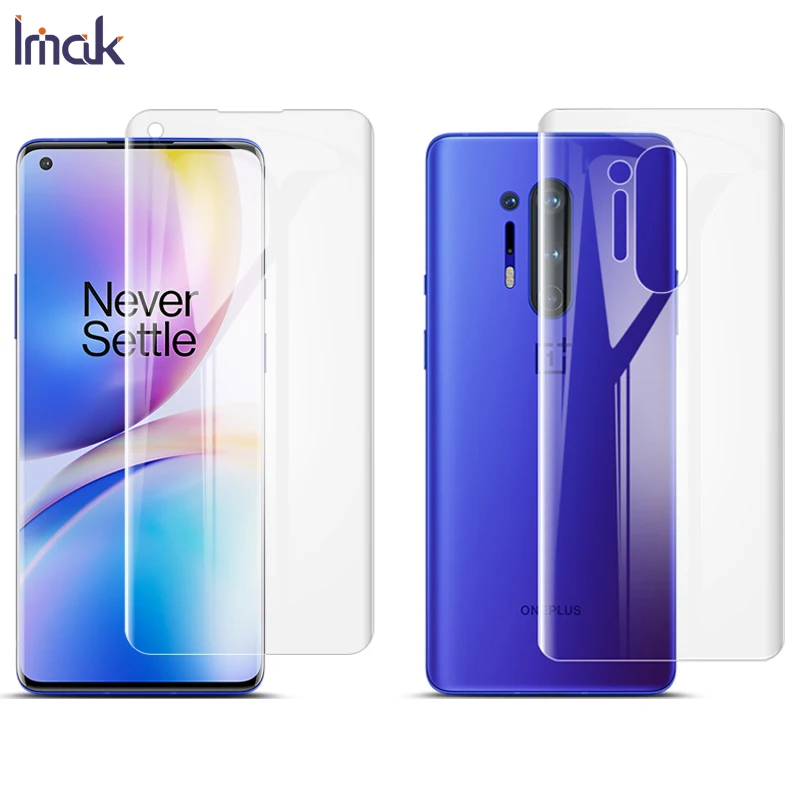 Гидрогелевая пленка для OnePlus 8 Pro защита экрана IMAK передняя и задняя полное