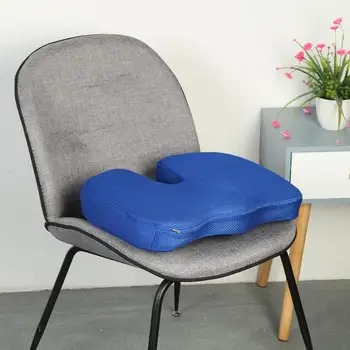 

Travel Breathable Seat Cushion Memory Foam U Seat Massage Chair Cushion Pad Lumbar Massage Rebound Wrapped Hip Pad Pillow