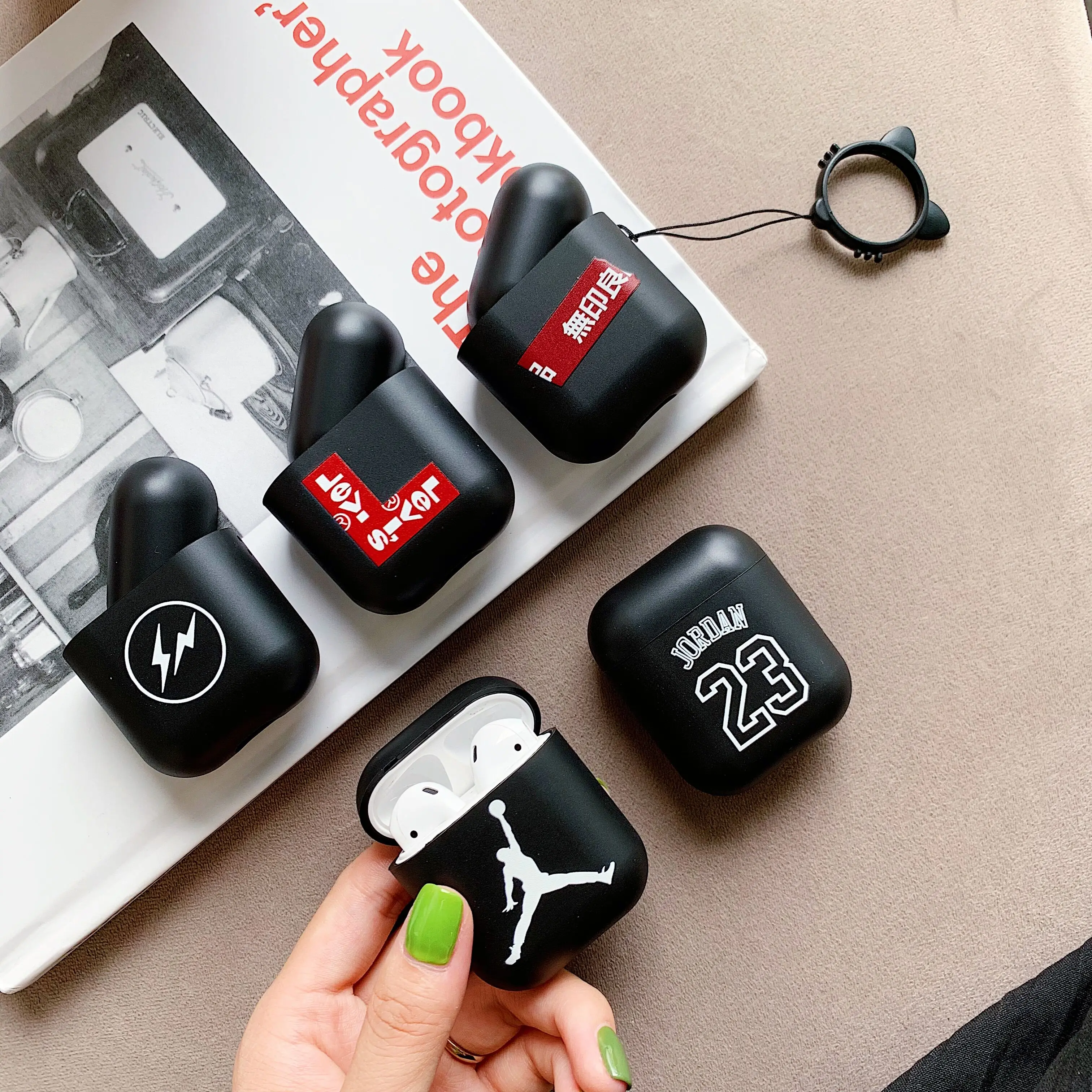 

New Logo For Apple Airpods Shockproof Cover For Apple AirPods Earphone Cases Bluetooth Wireless Airpods Protector Case