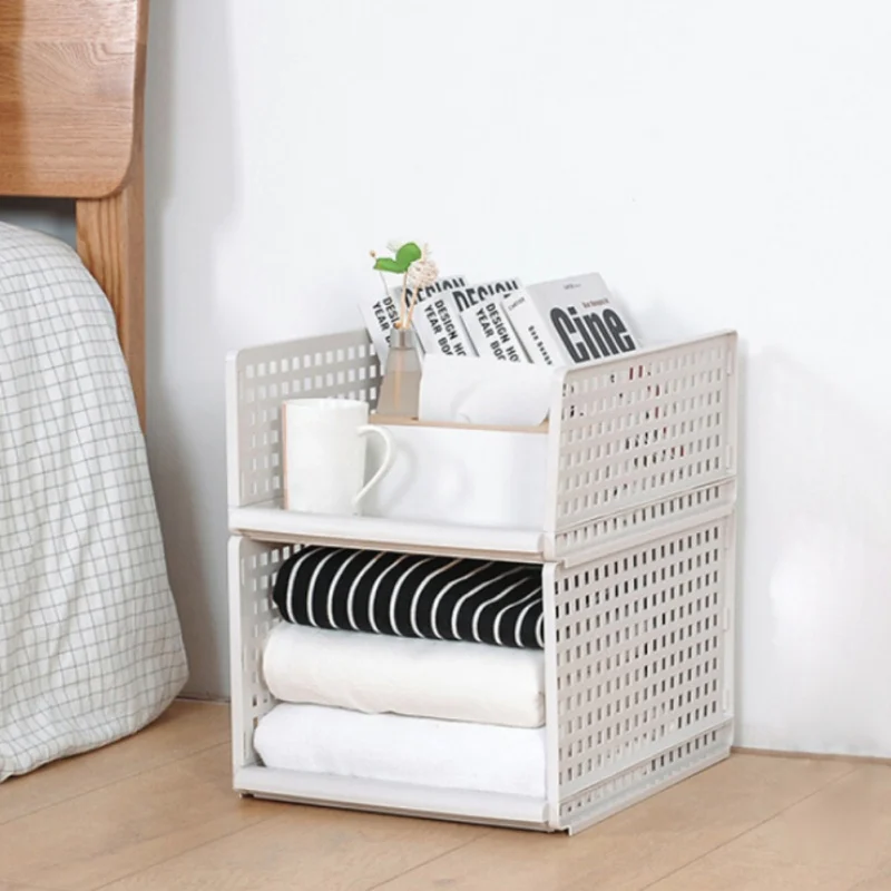 

Durable Foldable Cloth Storage Box Closet Shelf Divider Storage Holders Racks For Home Bedroom Organization Save place