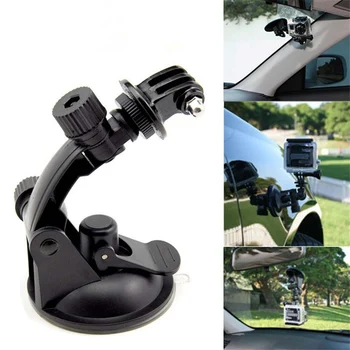 

Black Tripod Mount Monopod Adapter Action Camera Stand Go Pro Accessories Extension Connector Adapter