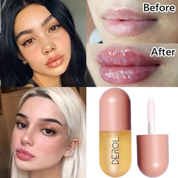 

Liquid Lipstick Makeup Moisturizing Lip Gloss Repairing Plumper Oil Lips Enhancer Elasticity Serum Clear Lips Care Primer