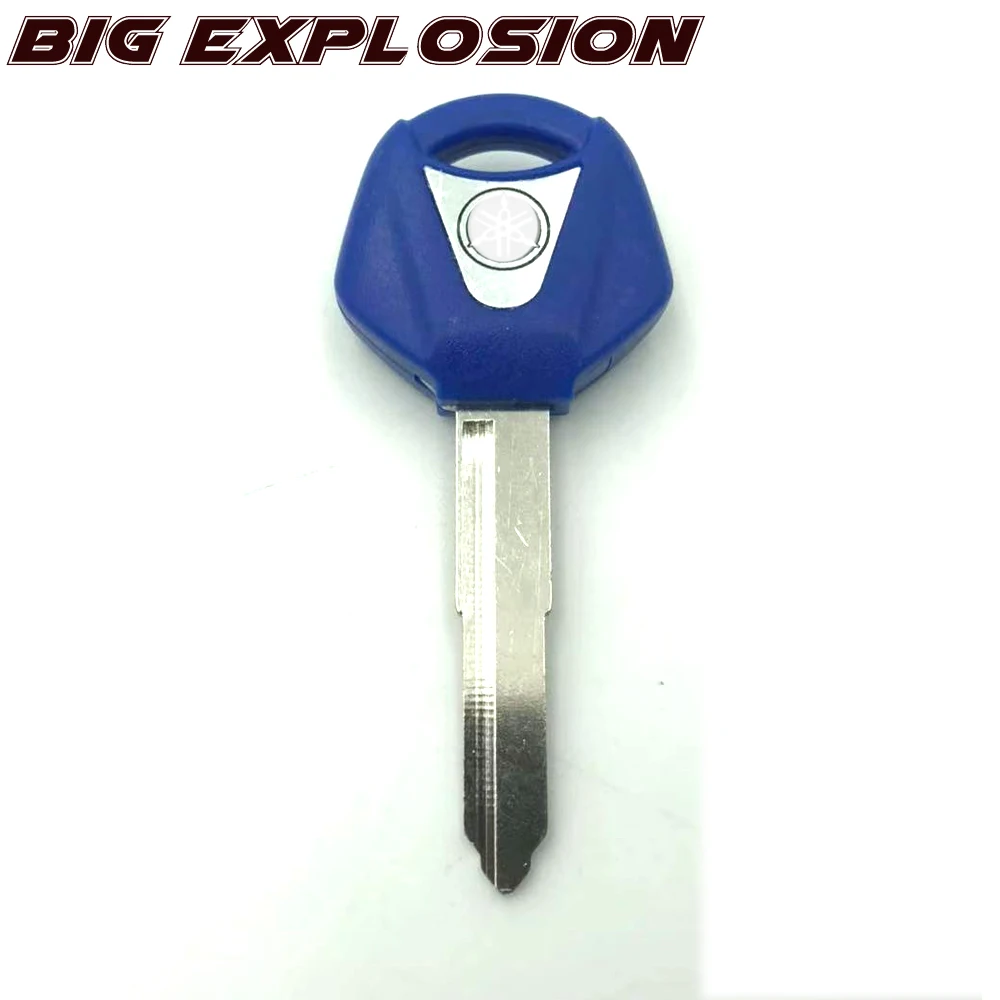 blue Мотоцикл Uncut заготовка режущего полотна заготовка для ключа для YAMAHA YZF XJR1300 FJR1300 MT09 MT07 XJ6 TMax FZ6 FZ8 R3 R1 R6 - Цвет: blue