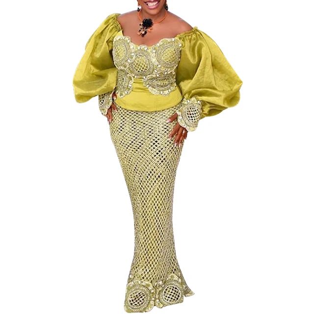 Elohor 2 Piece African Long Dress - Image 5