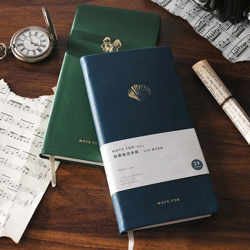 

Classic Pure PU Color Weekly Planner Book 80 Sheets Portable Pocket 2020 Week Scheduler Notebook Gift Free Shipping