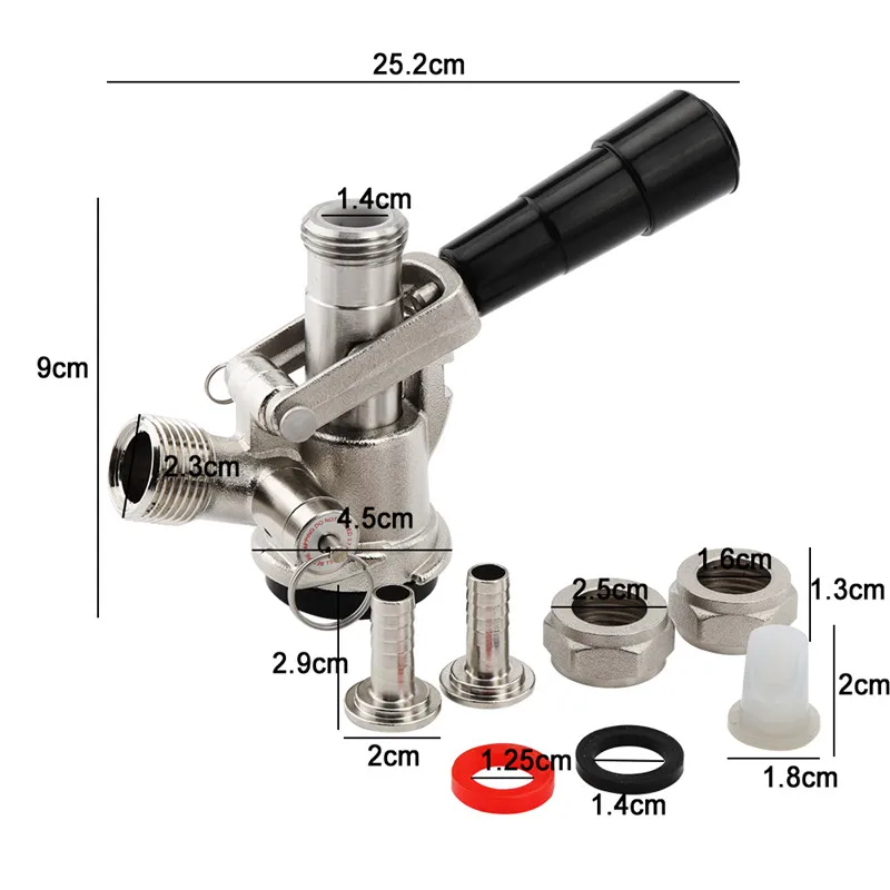 Черновик сцепка для пивного бочонка пивной кран диспенсер для домашнего пивоварения высокое качество пивной кран разъемы A Тип G Тип S Тип D Тип Муфты