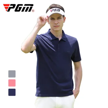 

PGM Golf Cotton Clothing Men's Summer Breathable Quick-Dry Sports Short-Sleeved T-shirt YF313