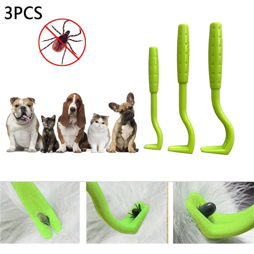 Pet Tick Remover Grooming Tool Accessories Remove Ticks Tick Remover Hook Tool Dog Dog