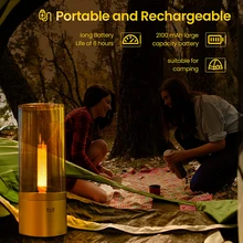  Yeelight Smart Bedside Candle Lamp Table Lamp Rotate Control Dimmable 1800K Yellow Night Light for Bedroom 