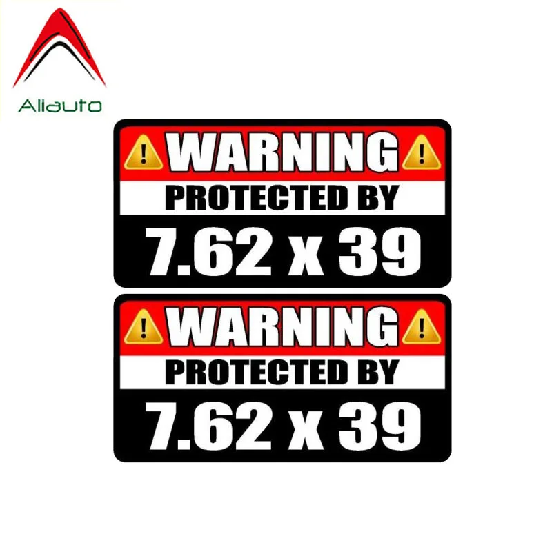 Автомобильная наклейка Aliauto 2 X предупреждающая защищенная 7 62*39 аксессуары для Jeep