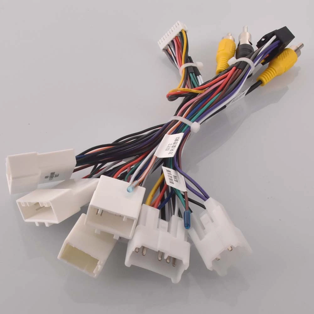 Car Radio Stereo Wiring Harness Cable Adapter Android 16pin For Toyota