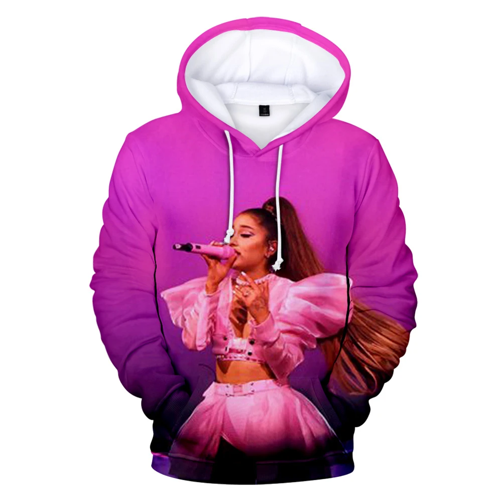 Популярные толстовки Ariana Grande 3D для женщин и мужчин Модный пуловер в стиле