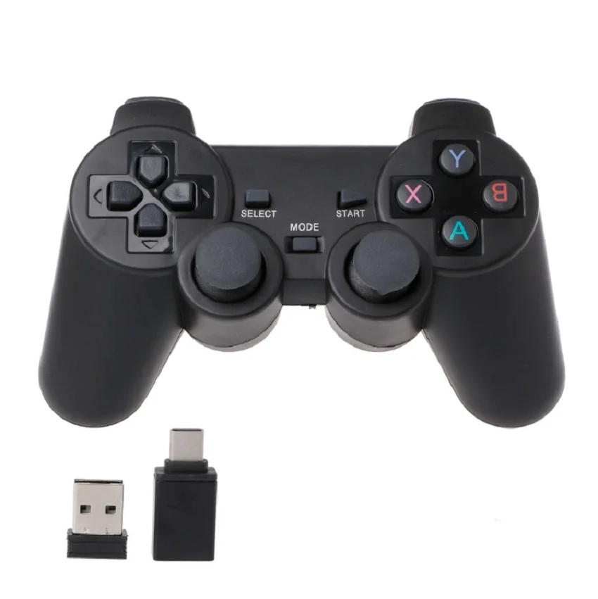 2,4G беспроводной контроллер геймпад+ type C OTG адаптер для PS3 Android Phone tv Box