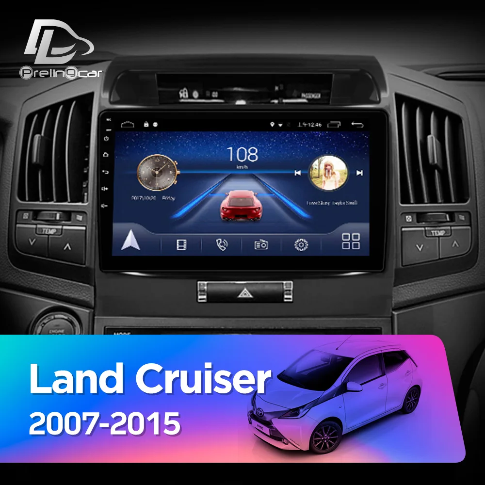 Автомагнитола Prelingcar 2 Din Android 10 0 без DVD мультимедийный видеоплеер GPS навигатор для