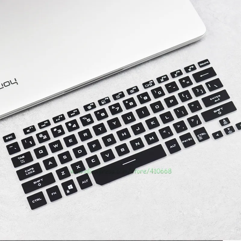 Protezione della copertura della tastiera Silicone trasparente Keyboard Protector Cover for Asus ROG Zephyrus G14 GA401 GA401ii GA401iv GA401iu 14 pollici gaming notebook Lavabile ， Riutilizzabile, 