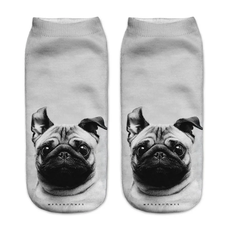 Лидер продаж 3D с принтом детские носки собака дизайн мода унисекс, Рождественский подарок носки с низкой лодыжкой с изображением персонажей мультфильмов, забавные носки для От 8 до 16 лет детская одежда - Цвет: A179