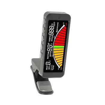 

Multifunction Guitar Tuner Digital Clip-on Guitar Tuner with Clip Mount for Chromatic Guitar Bass Ukulele Violin FMT-209