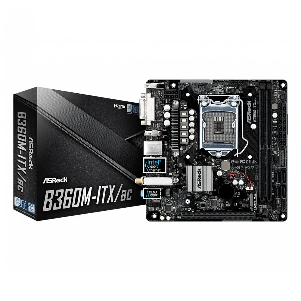 Материнская плата ASRock B360M-ITX/ac