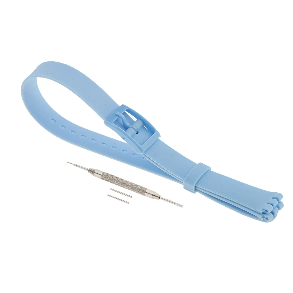 Soft Waterproof Silicone Rubber Watch Strap Replace 12mm Width for Swatch