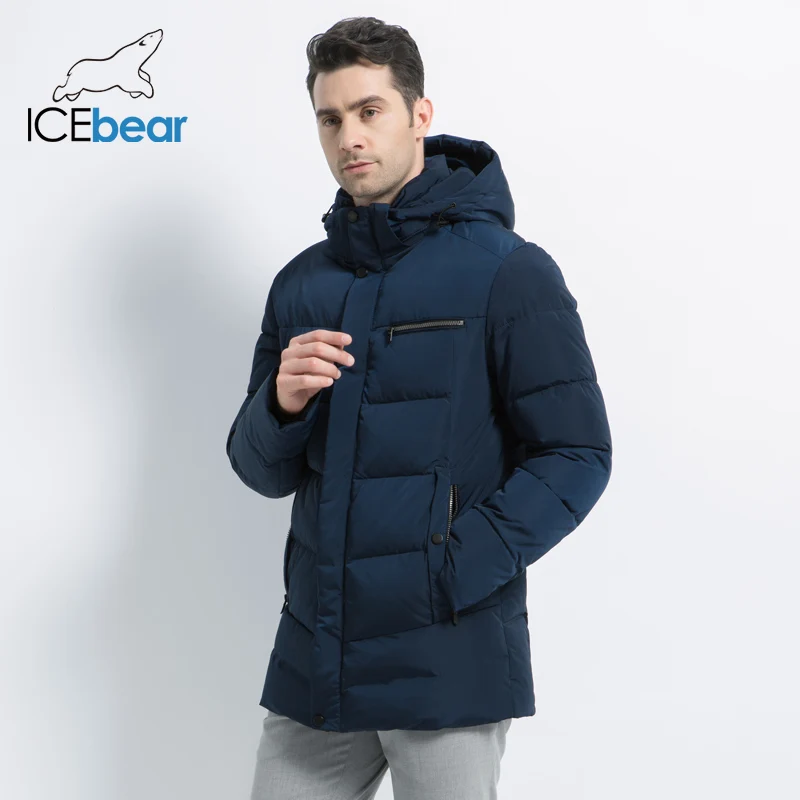 ICEbear2019 Новые мужские зимние пальто высокого качества Мужская куртка Модная