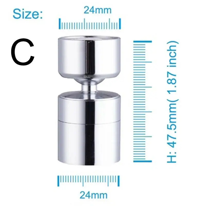 Аэратор для ванной, кухни, крана, 360 градусов, регулируемая головка крана, фильтр для воды, диффузор, экономия воды, распылитель на кран, разъем для душа