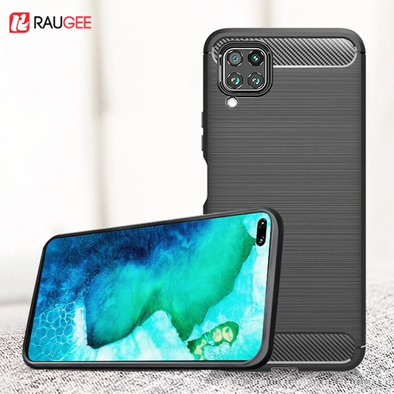 Чехол из углеродного волокна для huawei nova 6 SE чехол мягкий силиконовый бампер