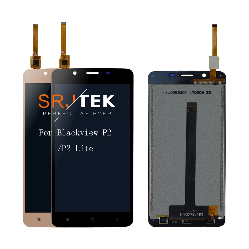 Для Blackview P2/P2 Lite ЖК-дисплей кодирующий преобразователь сенсорного экрана в сборе Замена 5," для Blackview P2 ЖК-сенсорная стеклянная панель