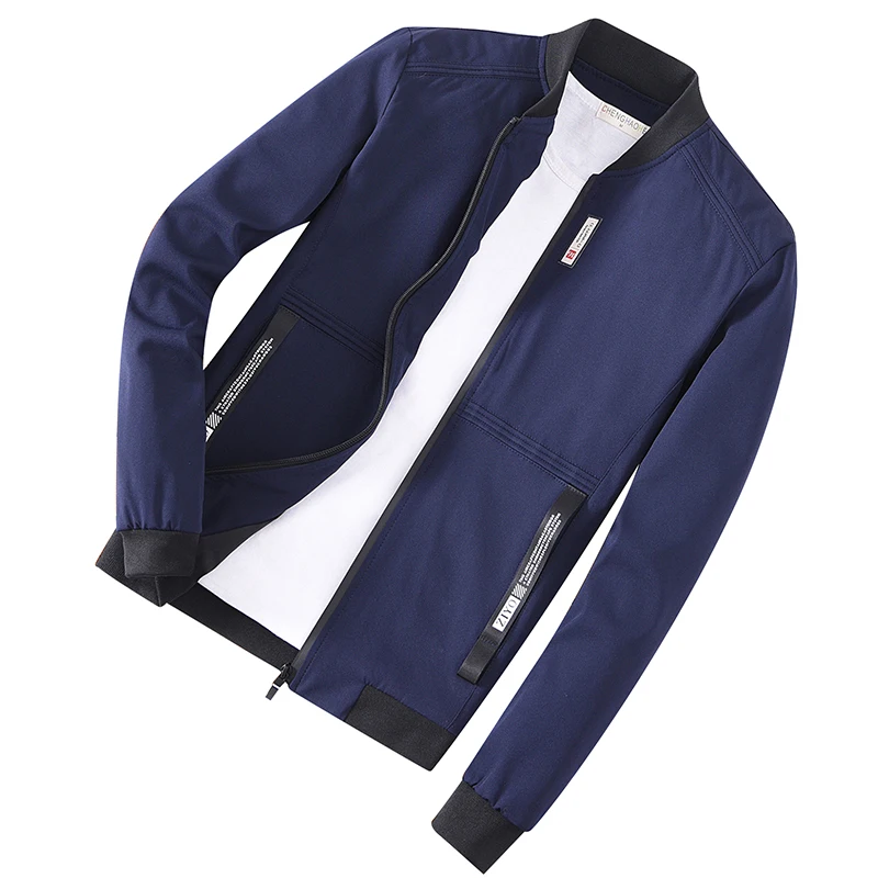 Модная мужская куртка-бомбер легкая ветровка Slim Fit Pilot Классическая куртка пальто мужские куртки больших размеров 8XL верхняя одежда бейсбол