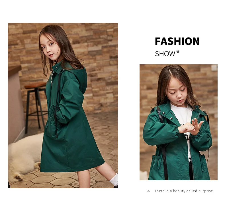 Windbreak para Moda Primavera Outono Menina Cabolsa Nova Chegada Estilo Coreano Algodão Duas Cores Longo All-match Bebê Meninas 2020 7 estilo coreano algodão duas cores longo estilo
