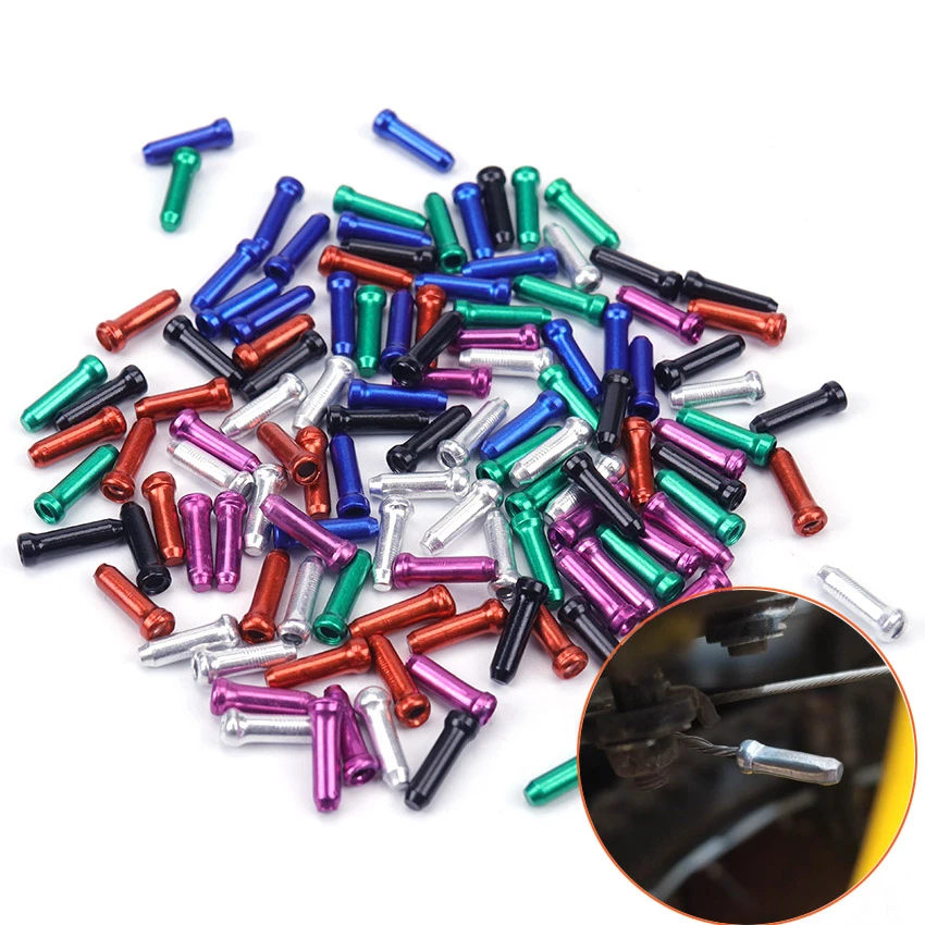 20pcs Bicycle Cable End Caps Bike Wire End Caps Brake Derailleur
