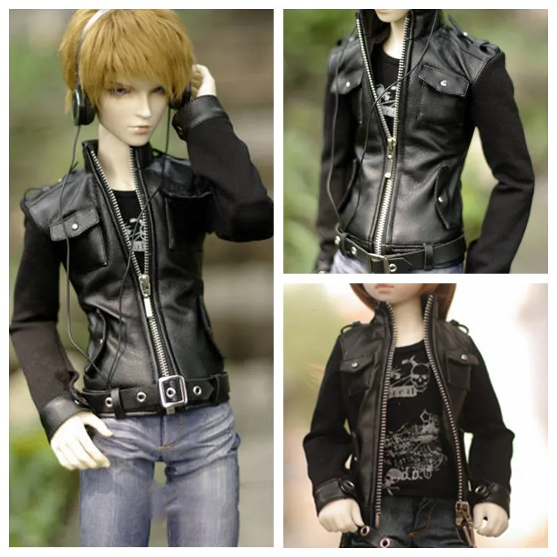 1/4 1/3 масштаб BJD кукольная одежда кожаная куртка пальто для BJD/SD аксессуары SD17 дядюшка. В комплект не входят кукла, обувь, парик и другие A1024