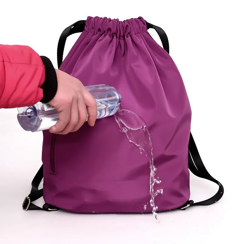 Bag Summer Waterproof Gym Bag Sports Bag Travel Drawstring Bag Outdoor Bag Backpack for Training Swimming Fitness Bags Softback