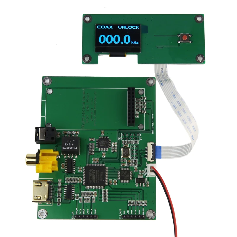 Amanero цифровой интерфейс XMOS частота дискретизации дисплея AK4118 SPDIF I2S
