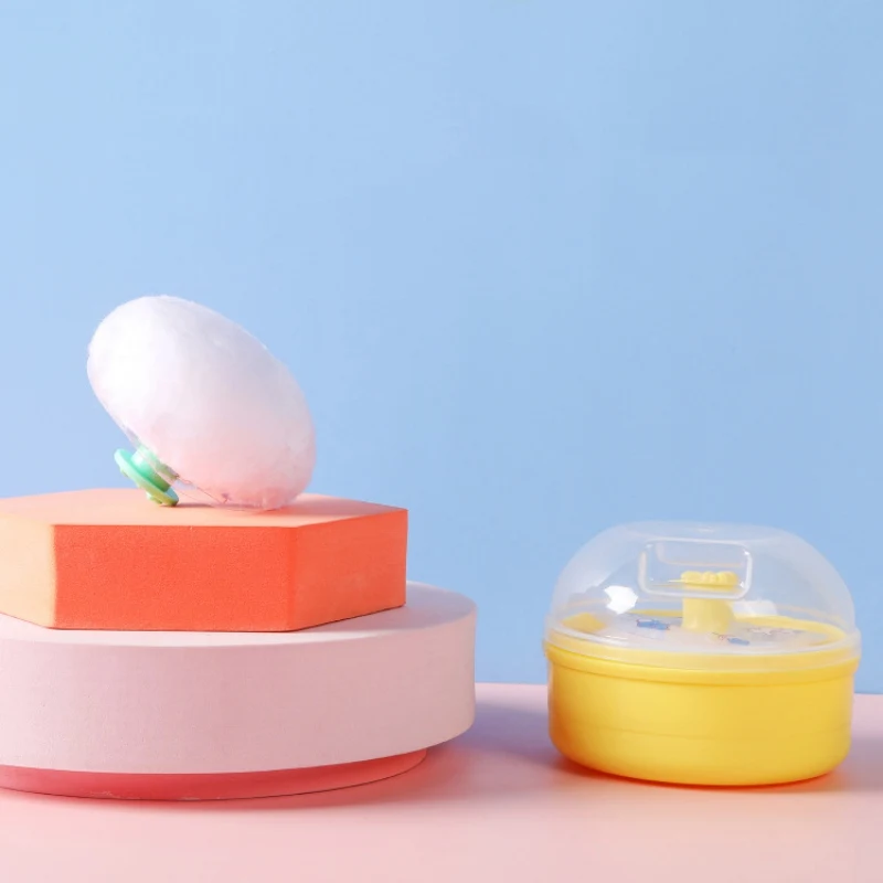 Baby Soft Face Body Cosmetic Powder Puff New High Quality talcum powder Sponge Box Case Container 1PCS