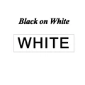 Black  on white
