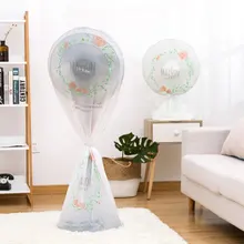 Dust Cover Round Clean Storage PEVA Standing Fan Cover Cartoon Waterproof Vertical Reusable Family Durable Fan Cover