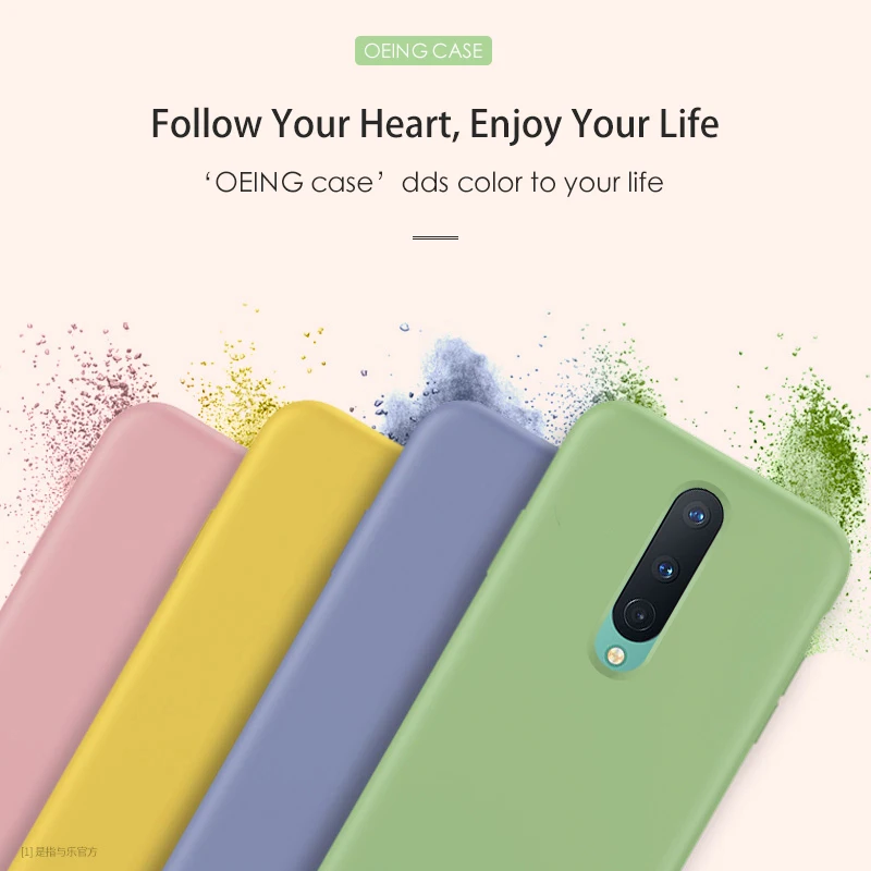

For Oneplus 8 Pro 7 7T Pro Case Original Liquid Silicone Cover For One Plus 5 6 6T Case Shockproof Luxury Protective Shell