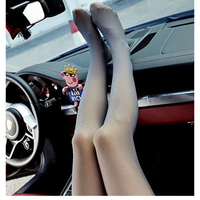 Style 5 Footed Женские осенне-зимние колготки, высокие эластичные бархатные толстые теплые колготки, черные сексуальные колготки, нейлоновые чулки, Collant Femme - Цвет: Style 5 Footed