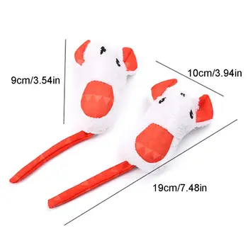 

6 Pcs Interactive Cat Grind Claw Catnip Mouse Toys for Cats Kittens Swatting Bit D08F